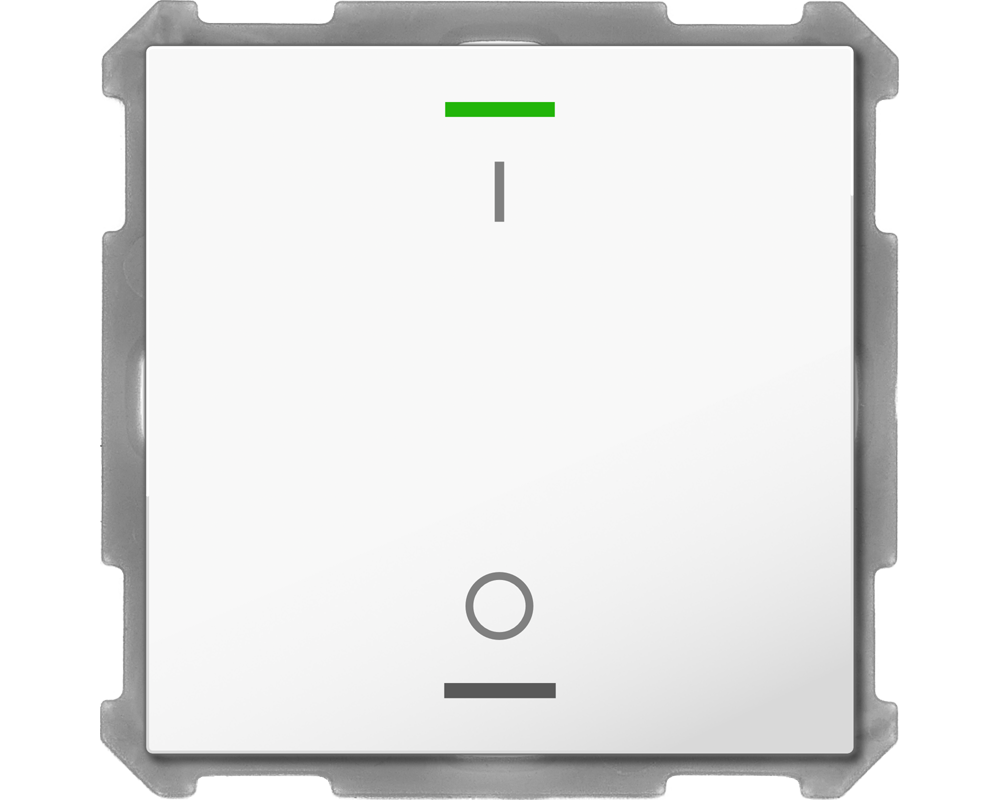 MDT BE-TAL6301.B1 KNX Taster Light 63 1-fach, RGBW, Studioweiß glänzend, Schalten