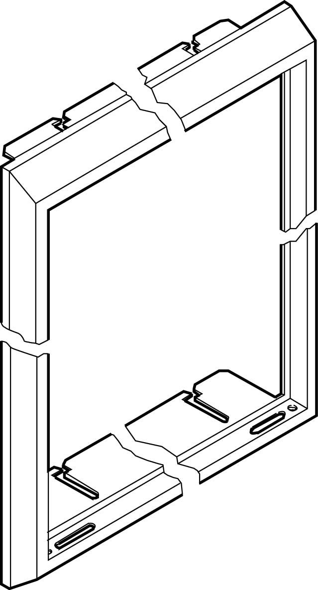ABN GBR37 Blendrahmen für S37, reinweiß
