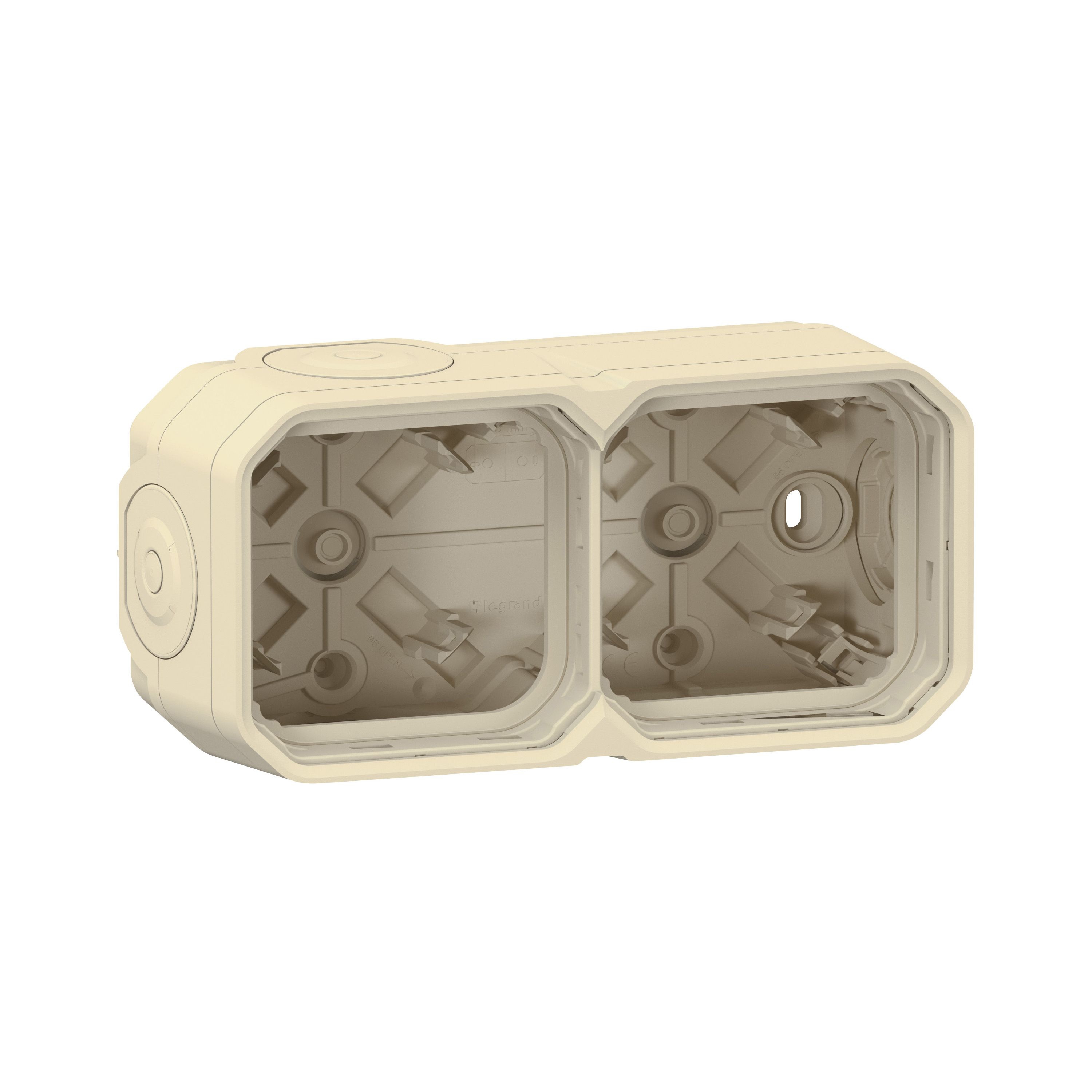 Legrand 069867L Plexo New 2-fach Gehäuse horizontal und vertikal, beige