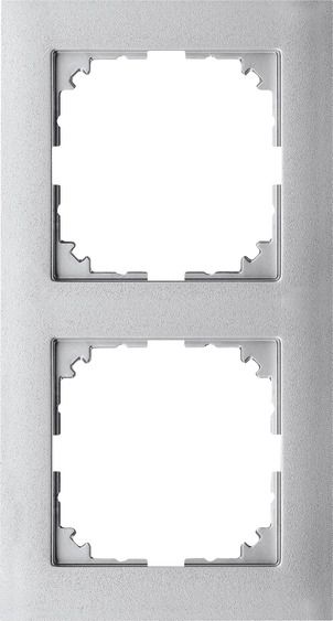 Merten MEG4020-3660 Rahmen 2-fach, M-Pure, aluminium
