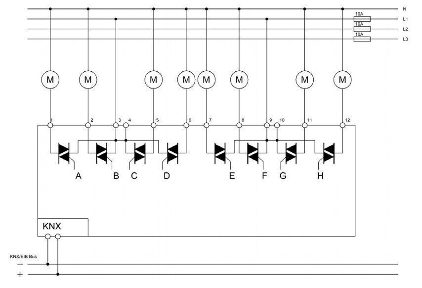 MDT AKH-0600.03 Heizungsaktor 6-fach, 3TE REG, 24-230VAC