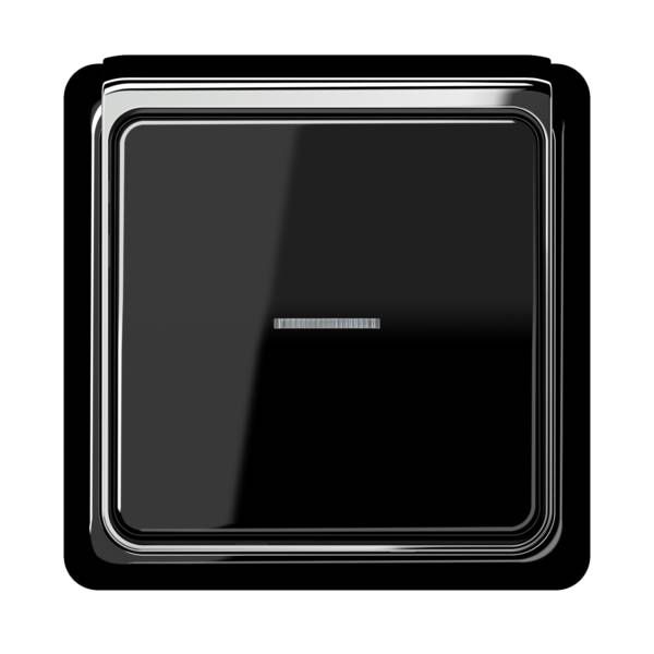 Jung CDP581SW Rahmen 1-fach, senkrechte und waagerechte Montage, Duroplast, CD PLUS, schwarz