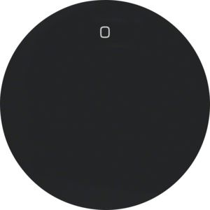 Berker 16222045 Wippe für mehrpolige Schalter mit Aufdruck „0“ R.x schwarz glänzend