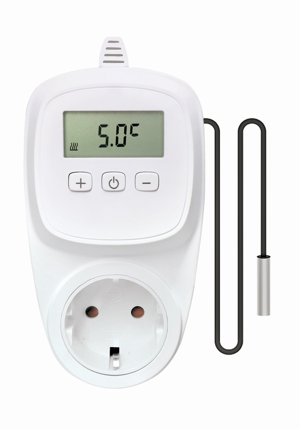 Devi E24-140F1134-12 DEVIreg™ Plug-in Steckbares Elektronik Thermostat + 12 m Pipeheat DPH-10 V2 Rohrheizung