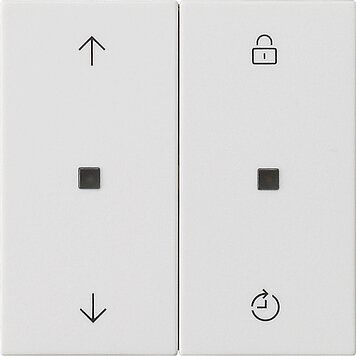 Gira 536327 S3000 Bedienaufsatz Memory Pfeile, System 55, reinweiß seidenmatt