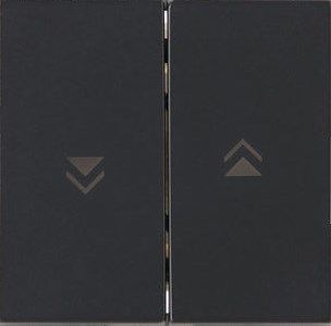 Kopp 490399006 HK07 - Flächendoppelwippe mit Pfeilsymbol, Farbe: anthrazit