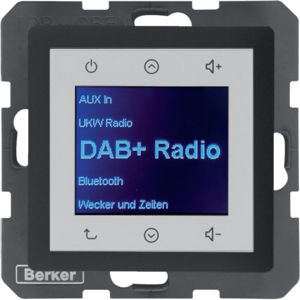 Berker 30846086 Radio Touch UP DAB+, Bluetooth, Q.x, anthrazit samt