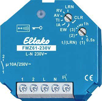 Eltako FMZ61-230V Multifunkt.-Funk-Zeitrelais 10A/250V, für Einbau