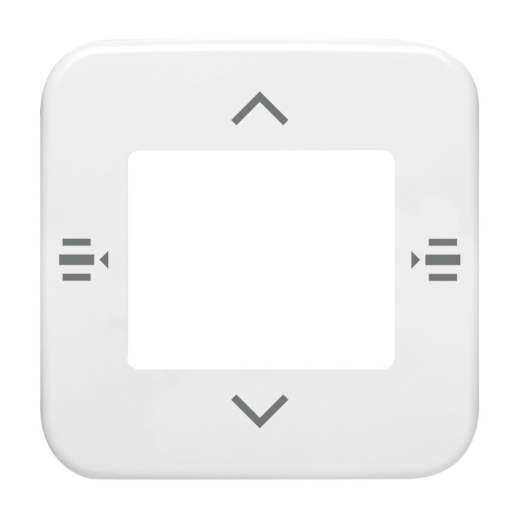 Busch-Jaeger 6108/61-214 Zentralscheibe für Bedienelement 6-fach, alpinweiß glänzend, Reflex SI, KNX