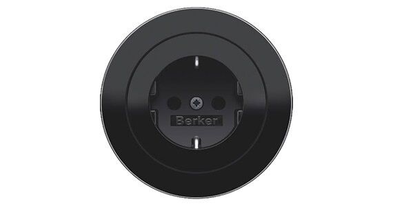 Berker 10132045 Rahmen 3-fach, Serie R.Classic, schwarz glänzend