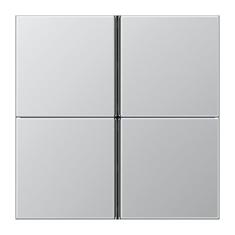 Jung AL2404TSA Tastensatz 4-fach, F40, Serie LS, Aluminium