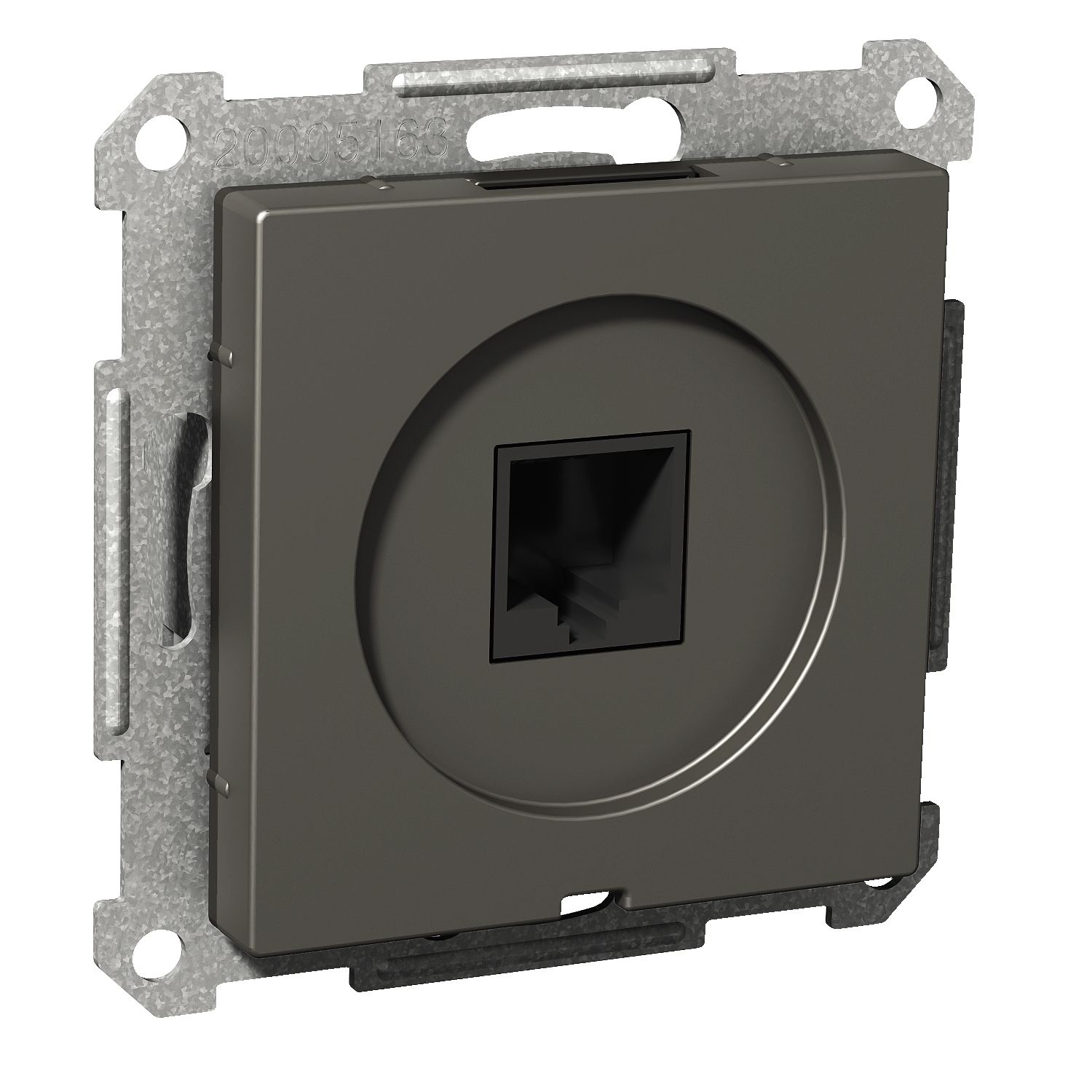 Elso WDE003441 Telefonanschlussdose 1x RJ45, 8-polig, Exxact, anthrazit matt
