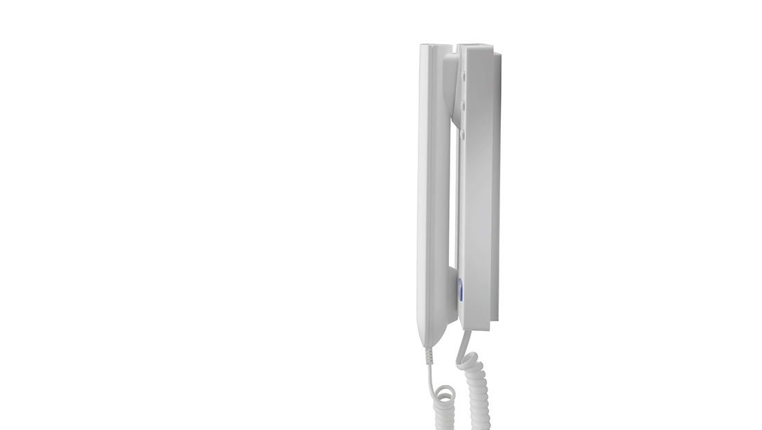 TCS ISH3030-0140 Standard-Innenstation mit Hörer, Türöffner, Lichttaste, Internruf, Mithörsperre, 13 Ruftöne