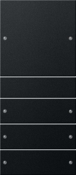 Gira 2184005 Wippenset 4-fach (1+3) System 55 Schwarz matt lackiert