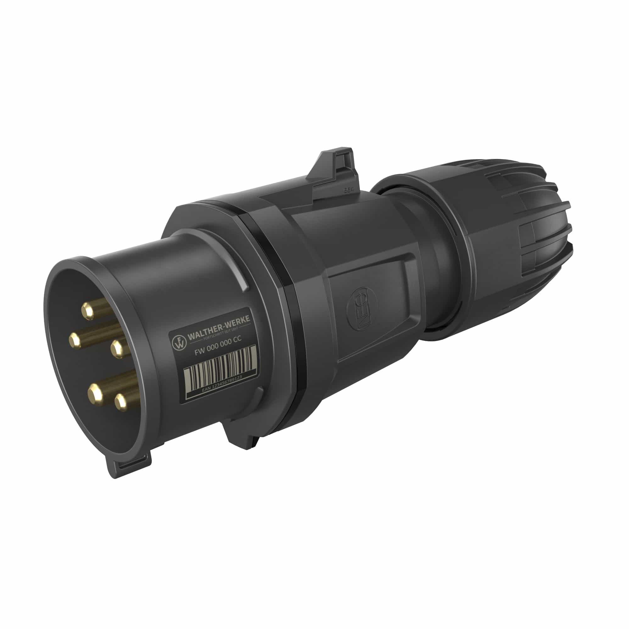Walther Werke FW231505CC CEE NEO Stecker Classic 32A 5P 5h IP54 mit Käfigzugfeder-Technik