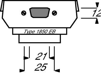 Busch-Jaeger 1850 EB Sockel 9-polige D-Subminiaturbuchse, anthrazit, Datenkommunikationssystem (DKS)