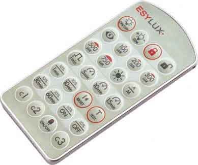 ESYLUX EM10425530 Fernbedienung für Decken-Präsenzmelder PD-C / PD-C Dim / DuoDim / DuoPlus