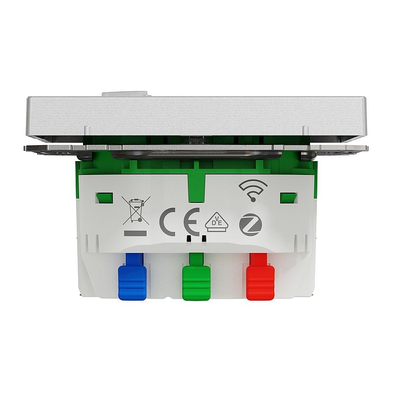 Merten MEG2380-6036 Connected Schutzkontakt-Steckdose 16A, System Design, Edelstahl, Thermoplast lackiert