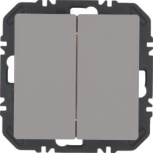 Berker 24126034 Friends of Hue Modul mit Wippe 2-fach, Q.x, aluminium samt