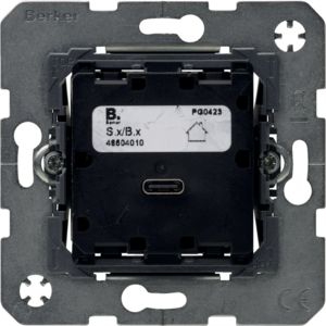 Berker 48604010 USB PD Power Modul, 65W, Typ C, S/B