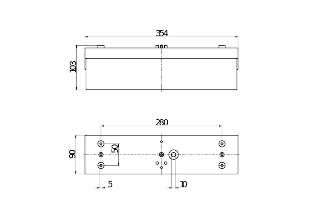 B.E.G. 7314 Rettungszeichen-/Fluchtwegleuchte mit Einzelbatterie, 2x 0.7W Lampe E10 / 2x 1.6W Lampe E10