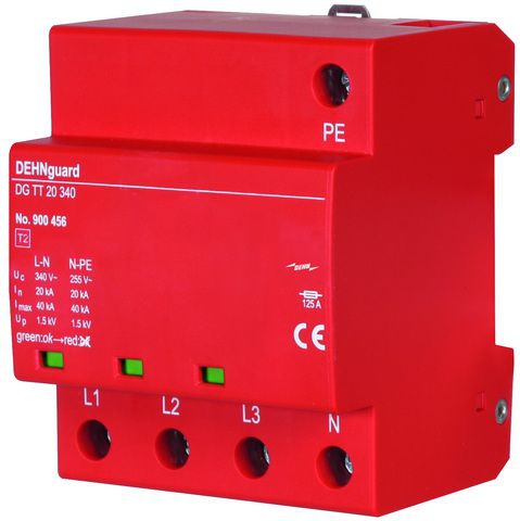 Dehn 900456 Überspannungsableiter Typ 2 DEHNguard 4-polig für TT- und TN-S-Systeme
