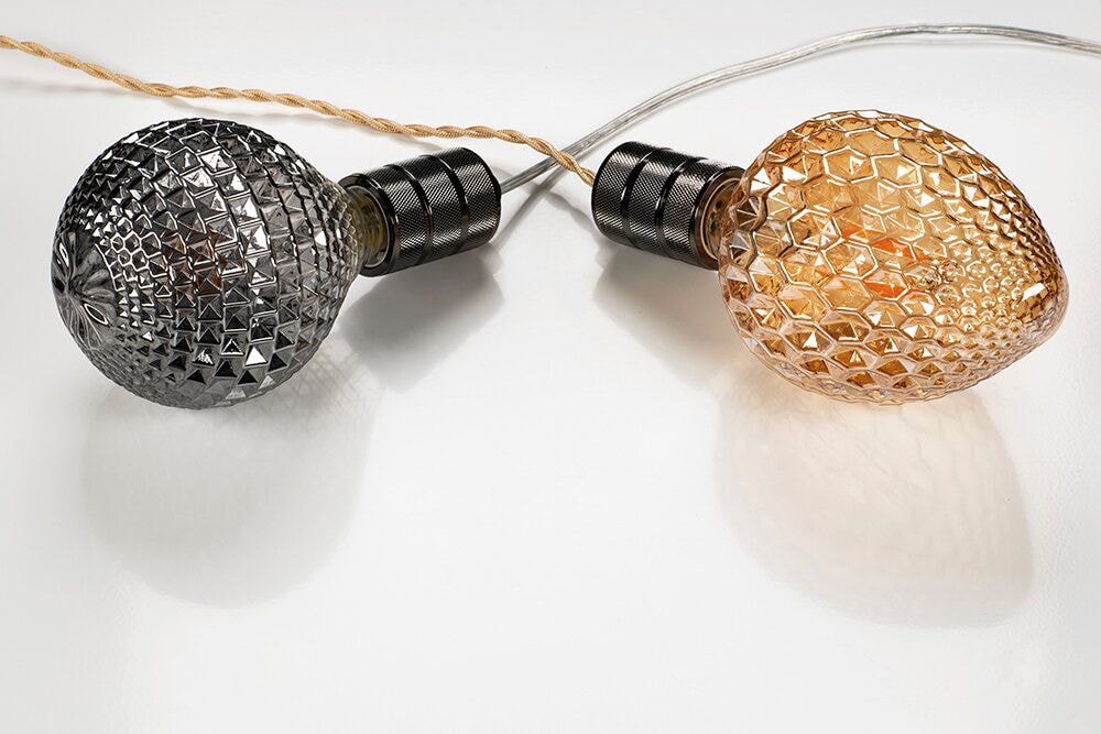 BAILEY 140316 Textilkabel 2x0,75mm², gedreht, Länge 3m, champagner metallic