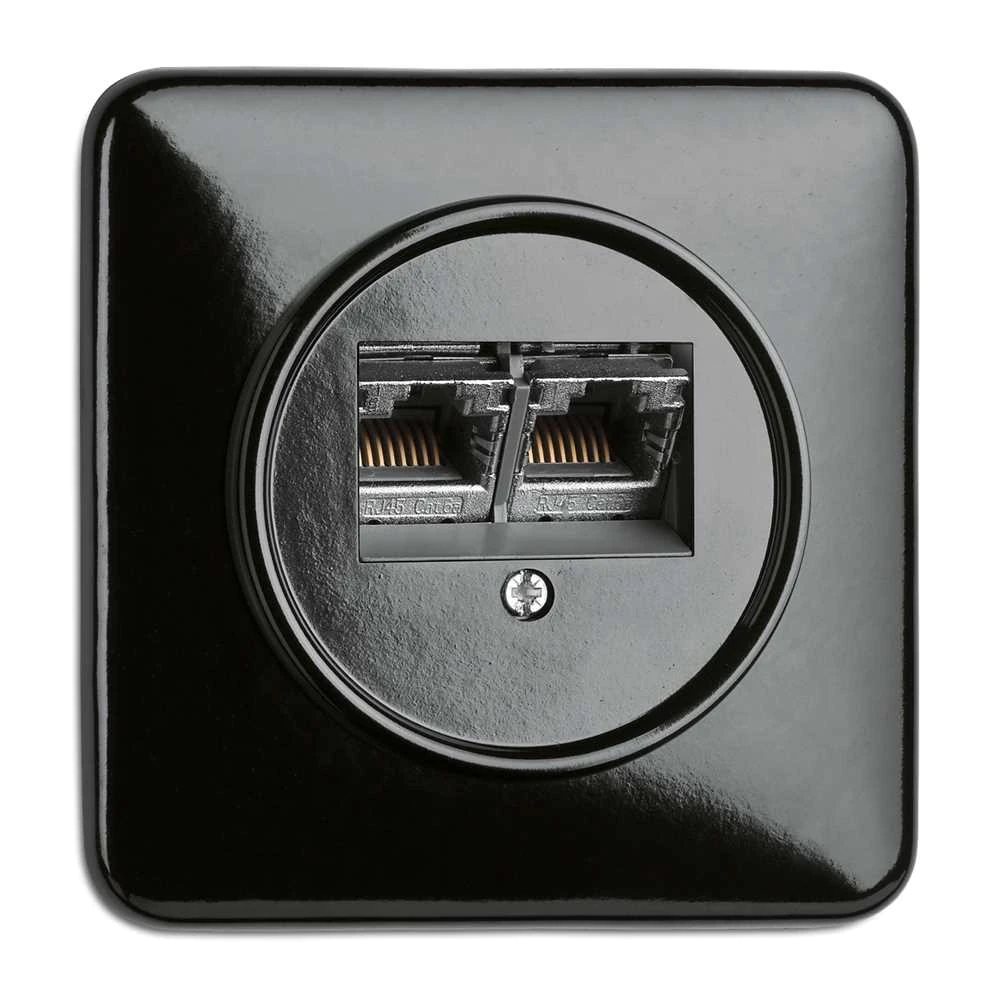 THPG 119327 Einzelabdeckung eckig für Anschlußdosen/Dimmer Bakelit