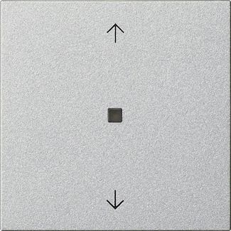 Gira 538826 Wippe 1-fach Pfeile Kontrollfenster, System 55, Farbe Alu