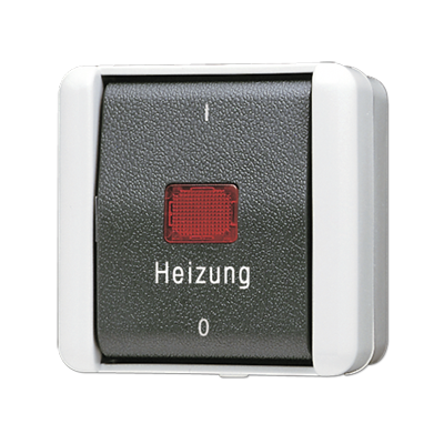 Jung 802 HW Heizungsschalter Aus 2-pol., Aufputz IP44