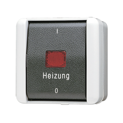 Jung 802HW Heizungsschalter, Aus 2-polig,  AX 250 V ~, IP 44, WG 800