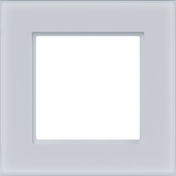 Hager WAD8100GWM Rahmen 1-fach, A.8, glas lichtweiß matt