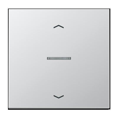 Jung FMAL1700P eNet Taster Standard 1-fach, mit Pfeilsymbolen, Serie LS, Aluminium