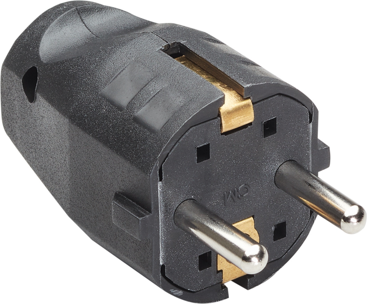 Bachmann 910.100 Schutzkontakt-Montage-Stecker, 10/16A