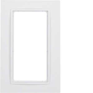 Berker 13096919 Rahmen mit großem Ausschnitt, B.7, polarweiß matt