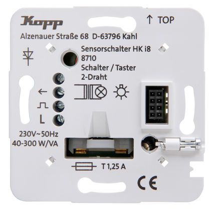 Kopp 871000010 UP-Leistungsteil HK i8, Schalter/Taster
