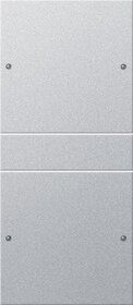 Gira 218226 Wippenset 2-fach (1+1), System 55, Farbe alu (lackiert)