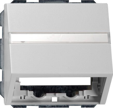 Gira 0870015 Datenhaube Tragring mit Beschriftungsfeld, System 55, grau matt