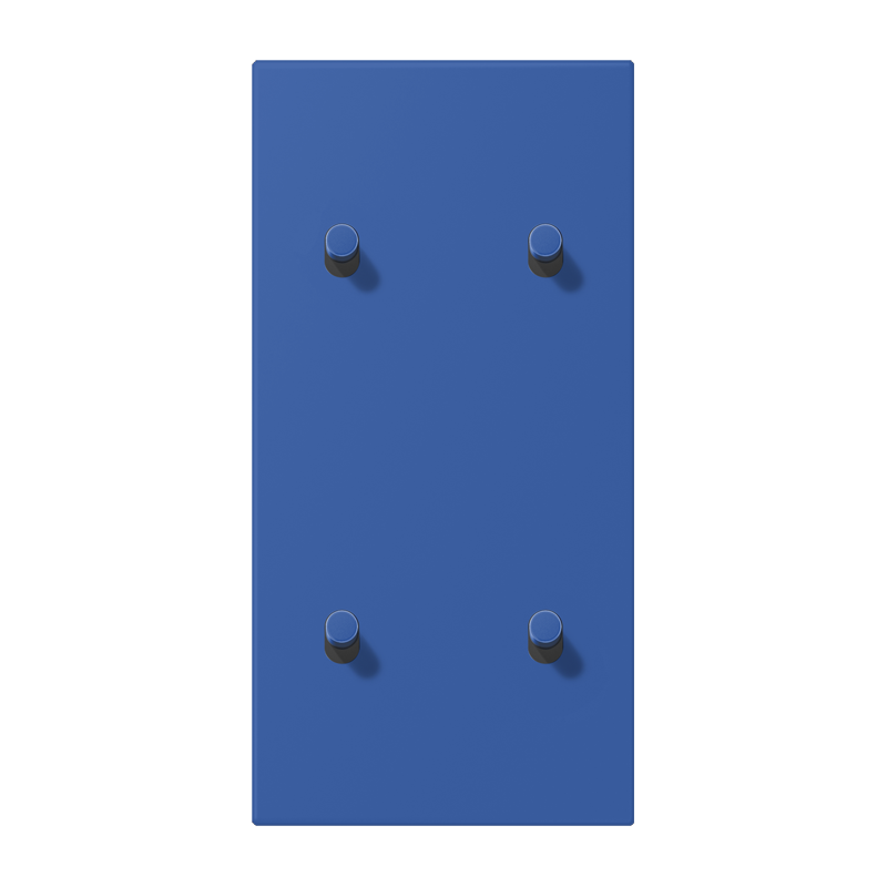 Jung LC12-25R0253 Abdeckung mit Kipphebel "Zylinder", 2 x 2 Kipphebel, senkrecht, bleu outremer 59
