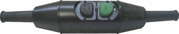 Bachmann 919.018 Personenschutzschalter Zwischengerät PRCD-K, 230 V, 16 A, 30 mA, IP55, ohne Schutzleiterüberwachung, schwarz