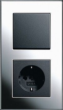 Gira 021310 Abdeckrahmen 3-fach, Gira Esprit, chrom