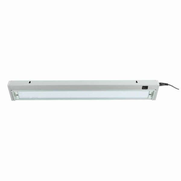 Heitronic 29001 Unterbauleuchte Miami, 10 W, 3000 K, IP20, Länge 580 mm, schwenkbar, mit Schalter, silber
