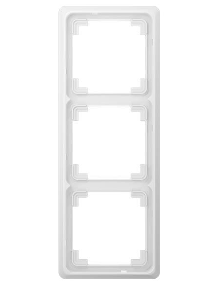 Jung CDP583WW Rahmen 3-fach, senkrechte und waagerechte Montage, Duroplast, CD PLUS, alpinweiß