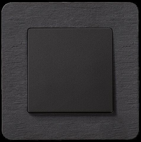 Berker 10116030 Rahmen 1-fach, Q.7, anthrazit, Schiefer natur