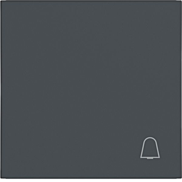 Hager WAW1011AT Wippe 1-fach mit Aufdruck Symbol Klingel, A.x/C.x, anthrazit matt