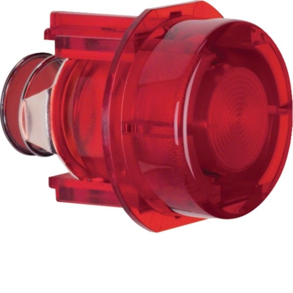 Hager WDA1527R Tasterknopf für Drucktaster und Lichtsignal E10, Zubehör, rot transparent
