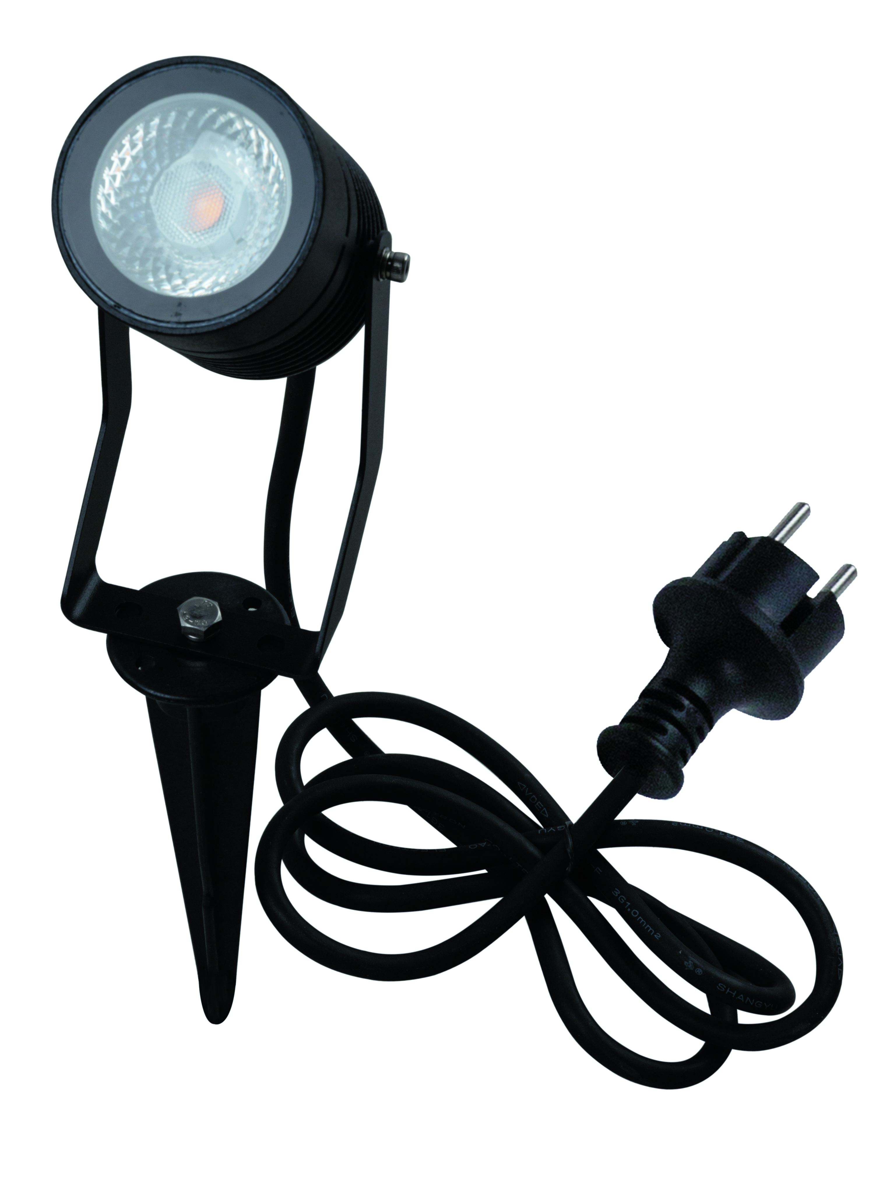 Heitronic 500031 Erdspießstrahler PASAS, 6 W, 3000 K, IP44, anthrazit