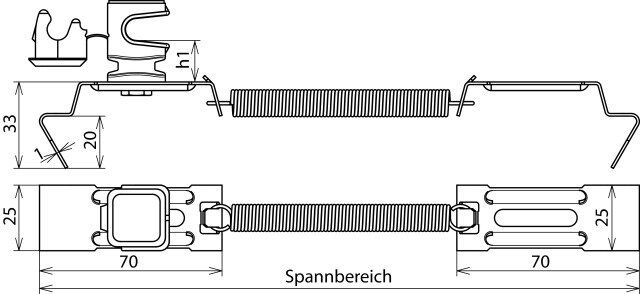 Dehn + Söhne 204 249 Dachleitungshalter SPANNsnap