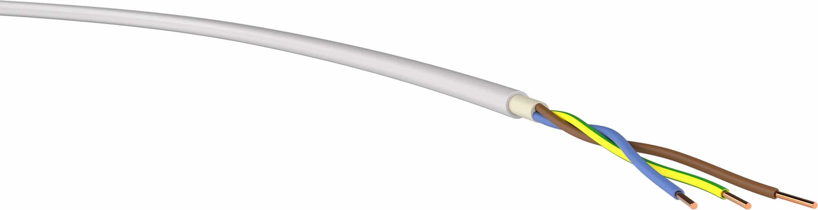 NHXMH-J 3x1,5 Dca Mantelleitung halogenfrei, 5 mm², 100m-Ring, grau