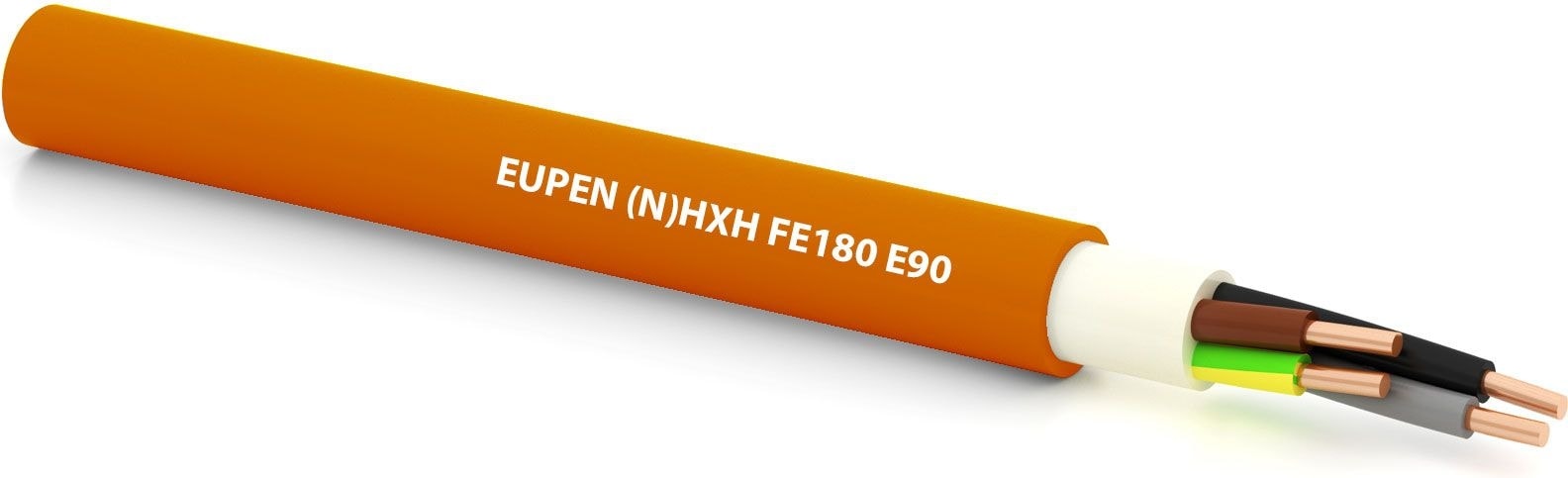 Eupen NHXH E90 3x1,5RE Starkstromkabel halogenfrei, Schnittware, orange